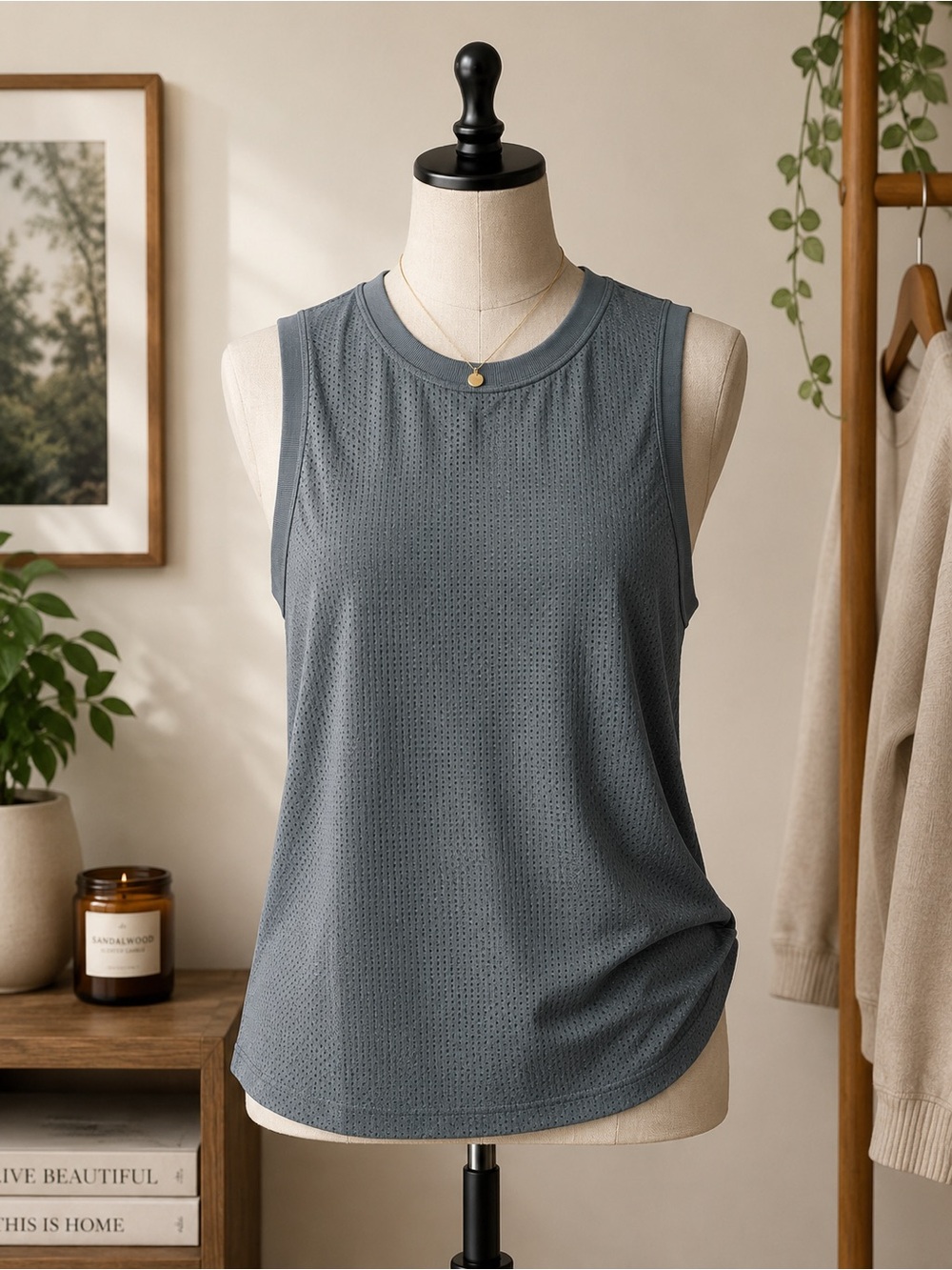 Lululemon Like New Sleeveless Gray Women's Top
